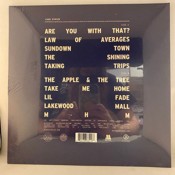 Used Vinyl Vince Staples – Vince Staples LP USED NOS STILL SEALED Alt Cover J072524-16
