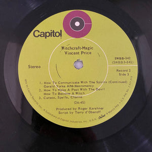 Used Vinyl Vincent Price – Witchcraft - Magic: An Adventure In Demonology 2LP USED VG+/VG 1969 Pressing J092124-12
