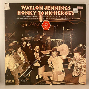 Used Vinyl Waylon Jennings – Honky Tonk Heroes LP USED VG++/VG+ J120723-07