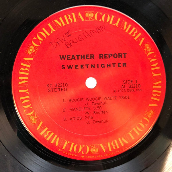 Used Vinyl Weather Report - Sweetnighter LP VG++/VG++ USED I121421-033