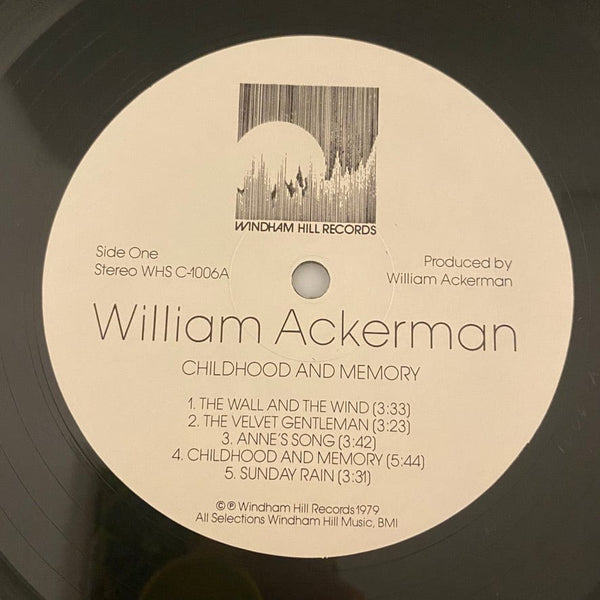 Used Vinyl William Ackerman - Childhood And Memory (Pieces For Guitar) LP USED NM/VG++ J082122-04