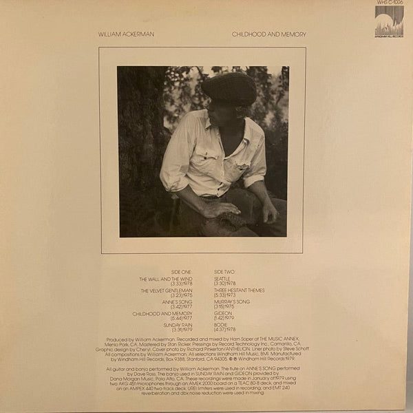 Used Vinyl William Ackerman - Childhood And Memory (Pieces For Guitar) LP USED NM/VG++ J082122-04