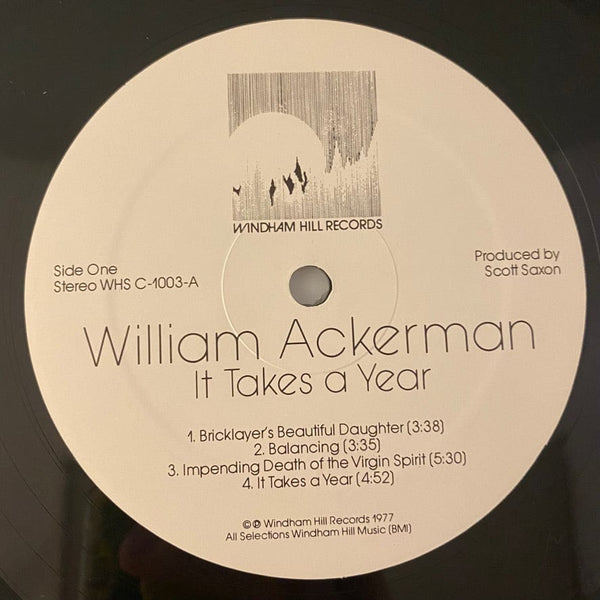 Used Vinyl William Ackerman - It Takes A Year LP USED VG++/NM J082122-02