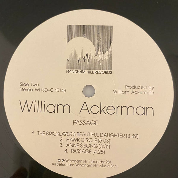 Used Vinyl William Ackerman - Passage LP USED NM/VG+ J082122-05