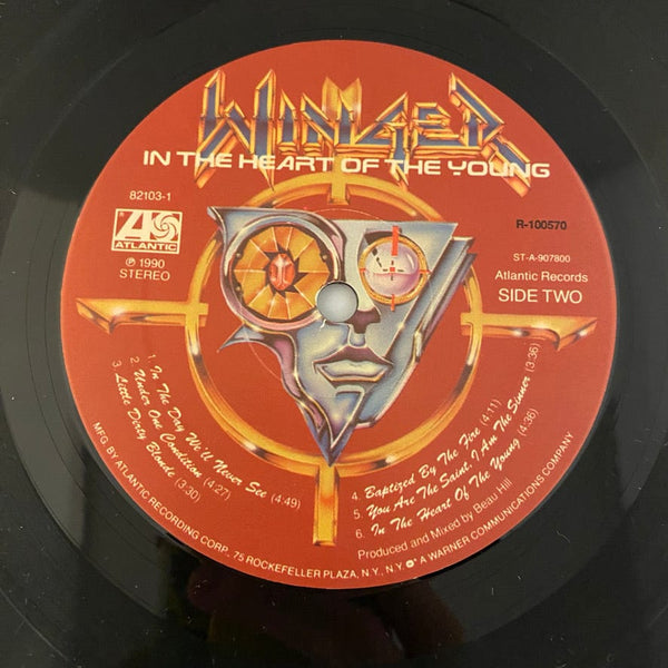 Used Vinyl Winger – In The Heart Of The Young LP USED NM/VG+ BMG Record Club Edition J031124-02