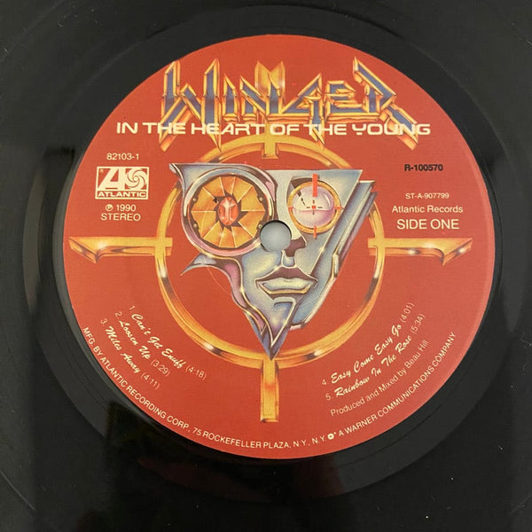 Used Vinyl Winger – In The Heart Of The Young LP USED NM/VG+ BMG Record Club Edition J031124-02