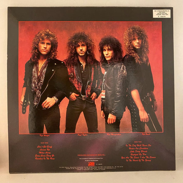 Used Vinyl Winger – In The Heart Of The Young LP USED NM/VG+ BMG Record Club Edition J031124-02