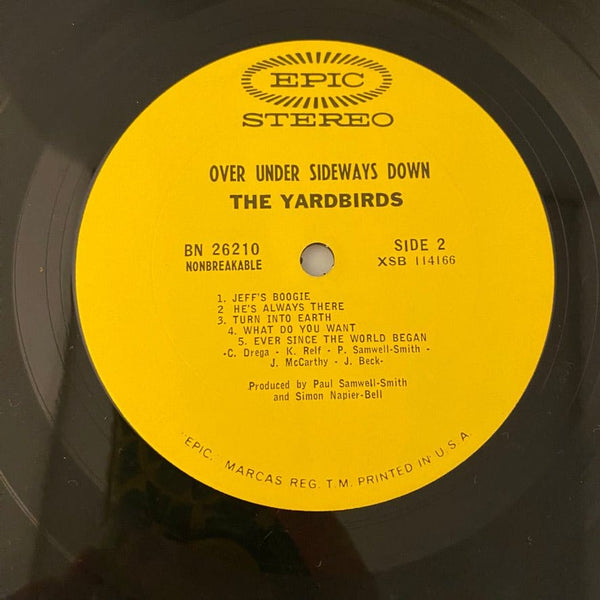 Used Vinyl Yardbirds – Over Under Sideways Down LP USED NM/VG+ Original 1966 Pressing J010724-19