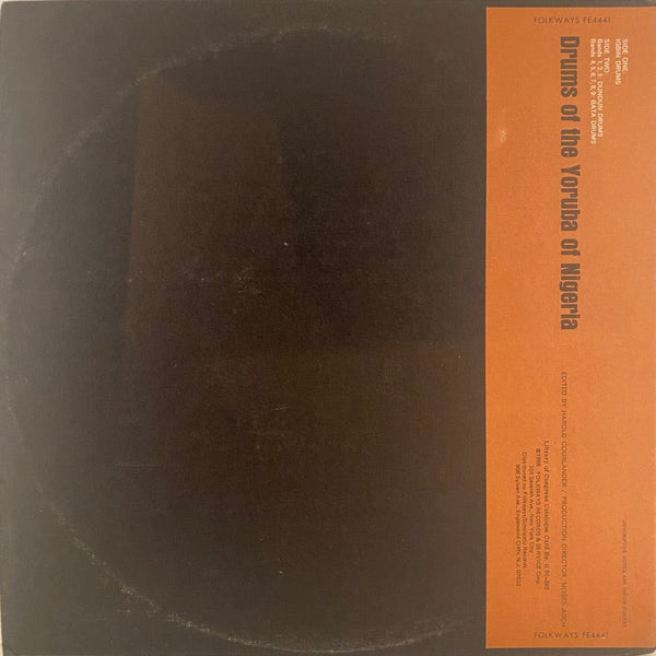 Used Vinyl Yoruba - Drums Of The Yoruba Of Nigeria LP USED NM/VG++ J080822-14