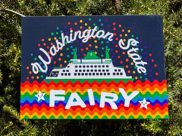 Washington State Fairy Pride Postcard