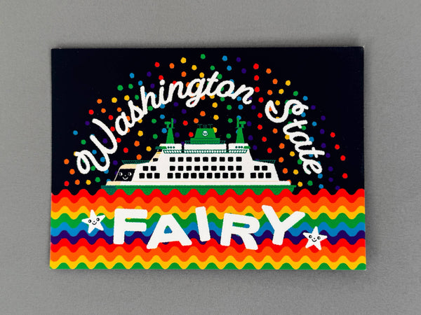 Washington State Fairy Pride Postcard