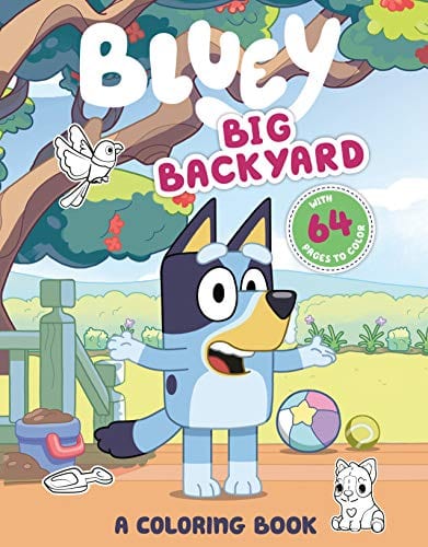 New Book Big Backyard: A Coloring Book (Bluey) 9780593224588