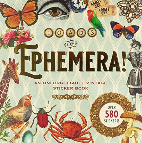 New Book Loads of Ephemera Sticker Book (Over 580 stickers!) 9781441338358