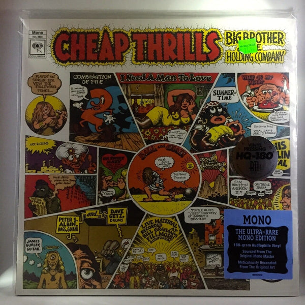 Big Brother & The Holding Company - Cheap Thrills LP NEW 180G Mono Janis Joplin