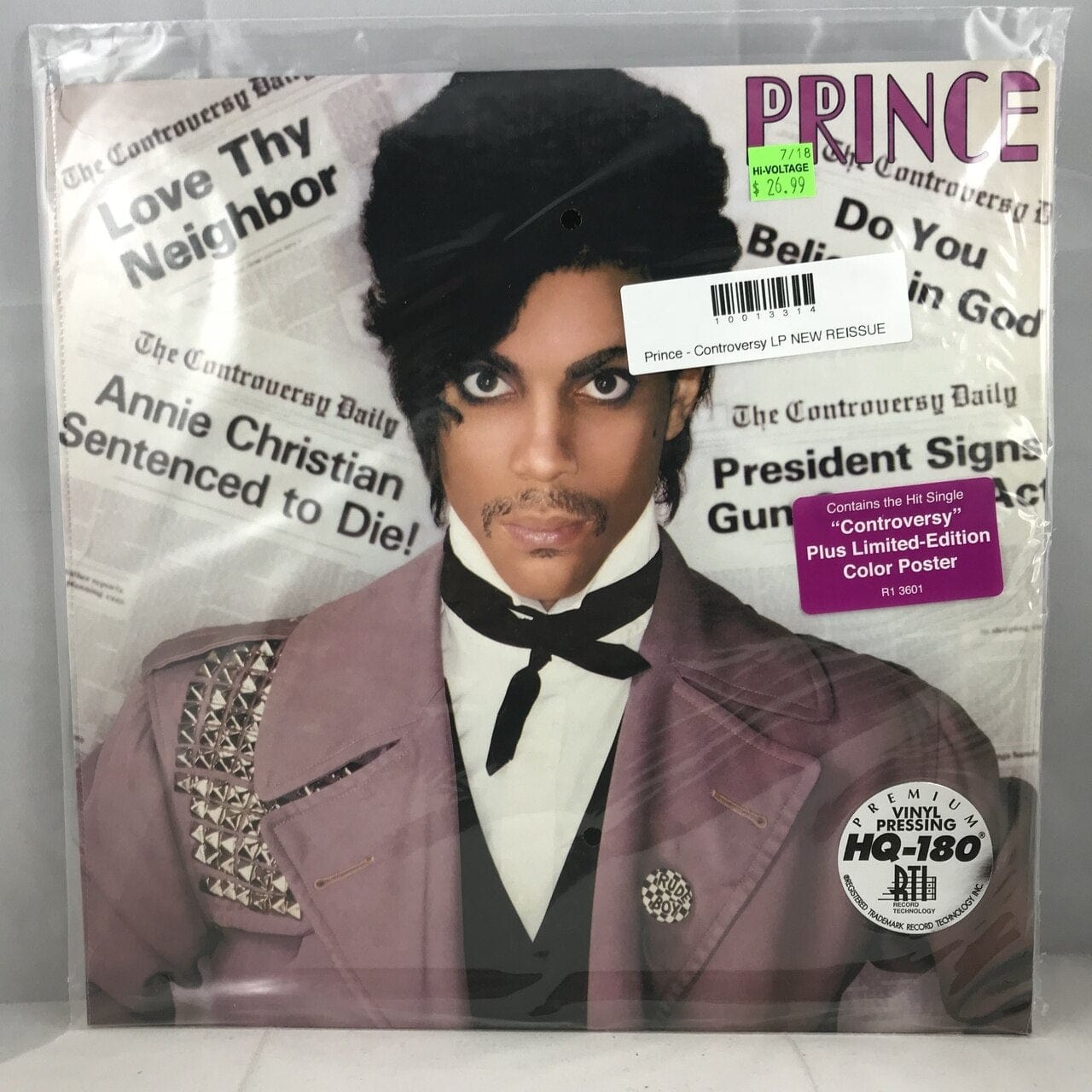 音楽LP Prince Controversy P11126WPROMO WARNER BROS プロモ /00260