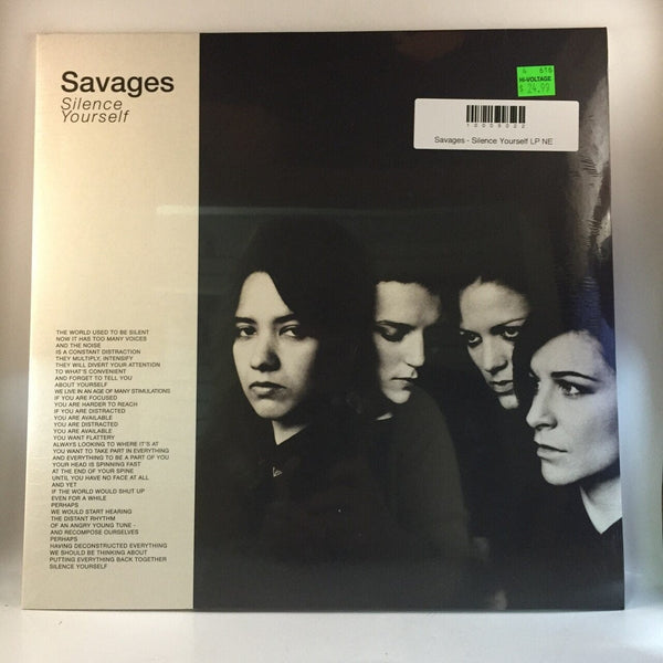 Savages - Silence Yourself LP NEW