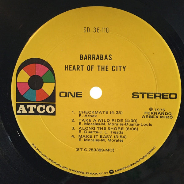 Barrabas - Heart of the City LP NM-VG++ USED