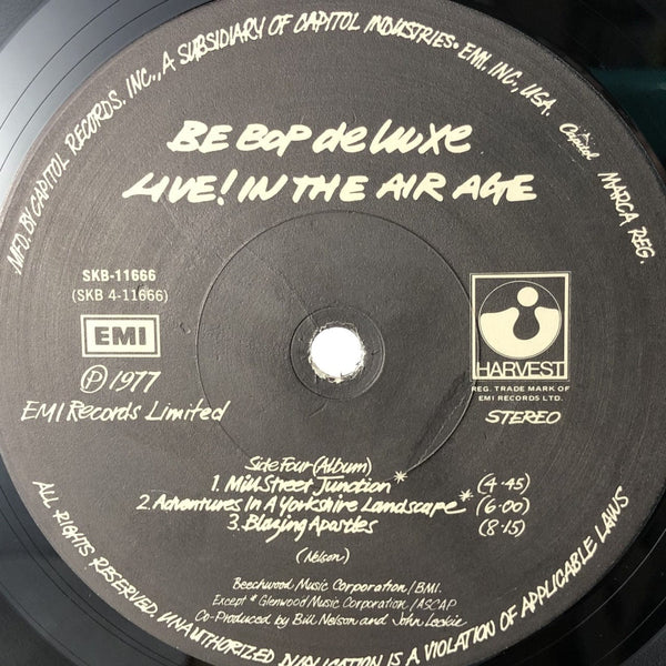 Be Bop Deluxe - Live! In the Air Age 2LP VG++-G USED V2