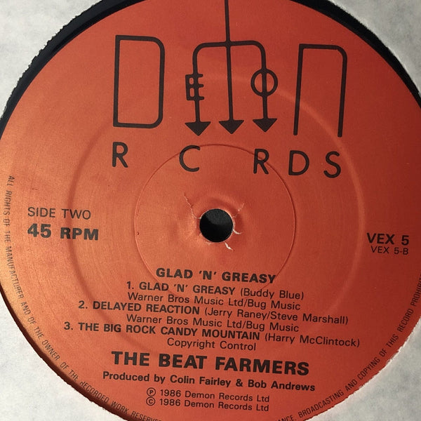 Beat Farmers - Glad 'N' Greasy 12" EP UK Import VG++-VG++ USED