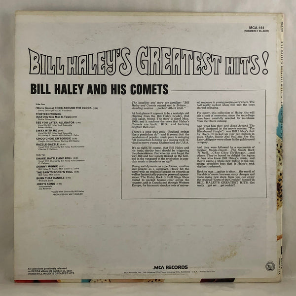 Bill Haley and His Comets - Greatest Hits LP VG+/VG+ USED