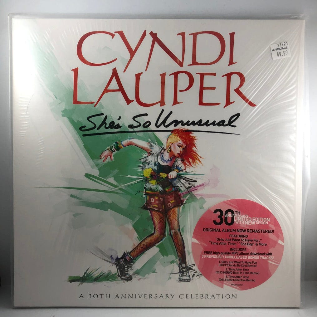 Cyndi Lauper - She's So Unusual LP NM/NM 30th Anniversary COLOR