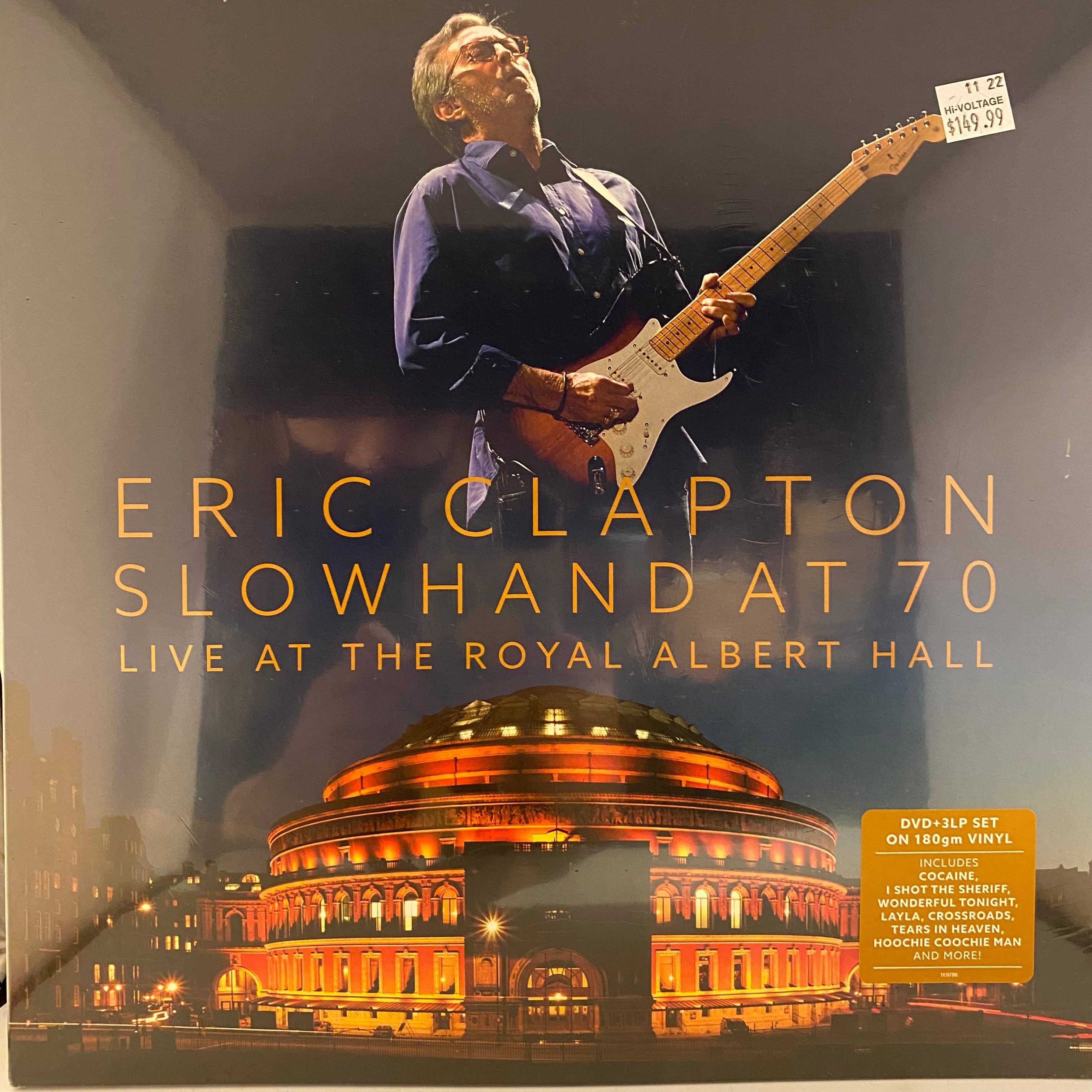 Eric Clapton – Slowhand At 70: Live At The Royal Albert Hall 3LP USED NOS  STILL SEALED w/ DVD