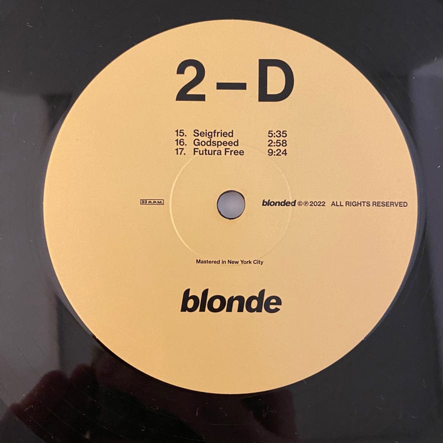 Frank Ocean – Blonde 2LP USED VG++/VG++ 2022 Official Pressing