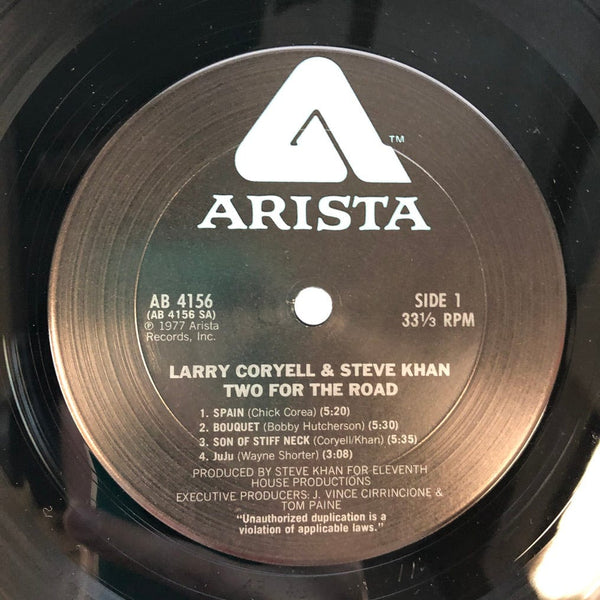Larry Coryell and Steve Khan - Two For the Road LP VG++/VG++ USED