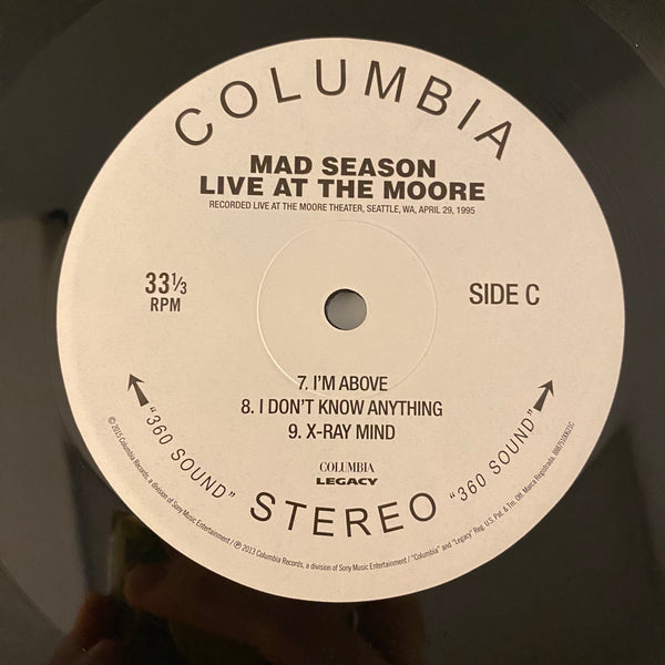 glemme insekt Kvadrant Mad Season – Live At The Moore 2LP USED VG++/NM – Hi-Voltage Records