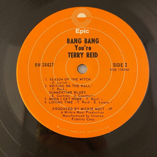 Terry Reid – Bang, Bang You're Terry Reid LP USED VG++/VG