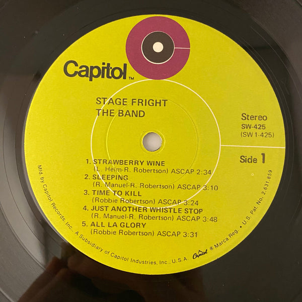 Used Vinyl The Band – Stage Fright LP USED VG+/VG+ J031723-11